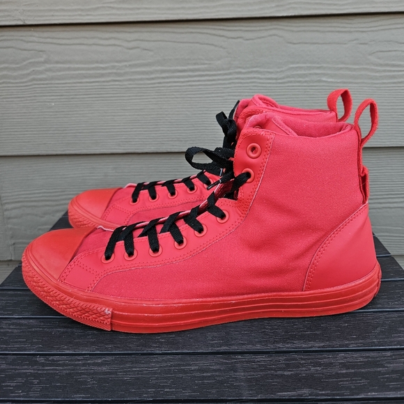Converse‎ Chuck Taylor All Star High Top Shoes Red Black Sneakers Mens Size 11 - Picture 7 of 16